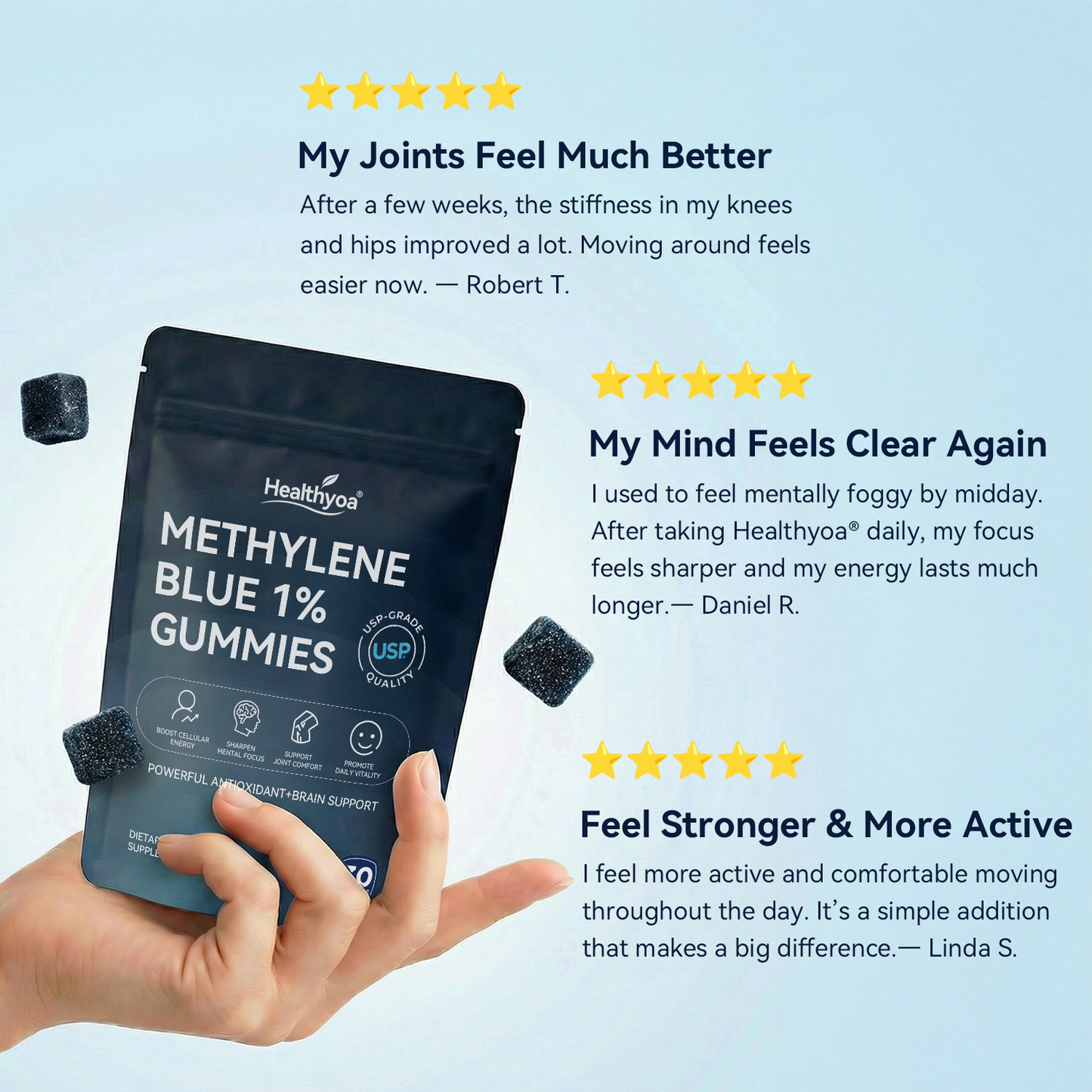 🛡️Methylene Blue Gummies - Move Easier. Feel Lighter. Live Freer.
