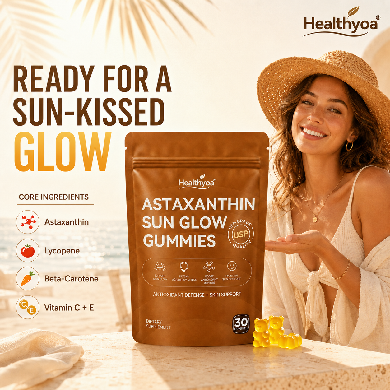 ✨Astaxanthin Sun Glow Gummies